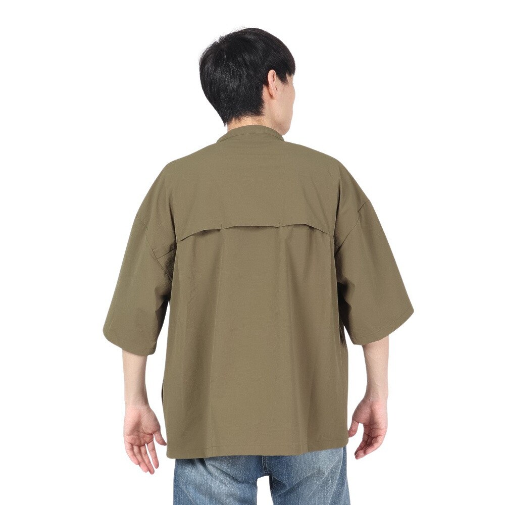 ラッセル（RUSSELL）（メンズ）CORDURA ノーカラーシャツ RBM22S0006 KHK