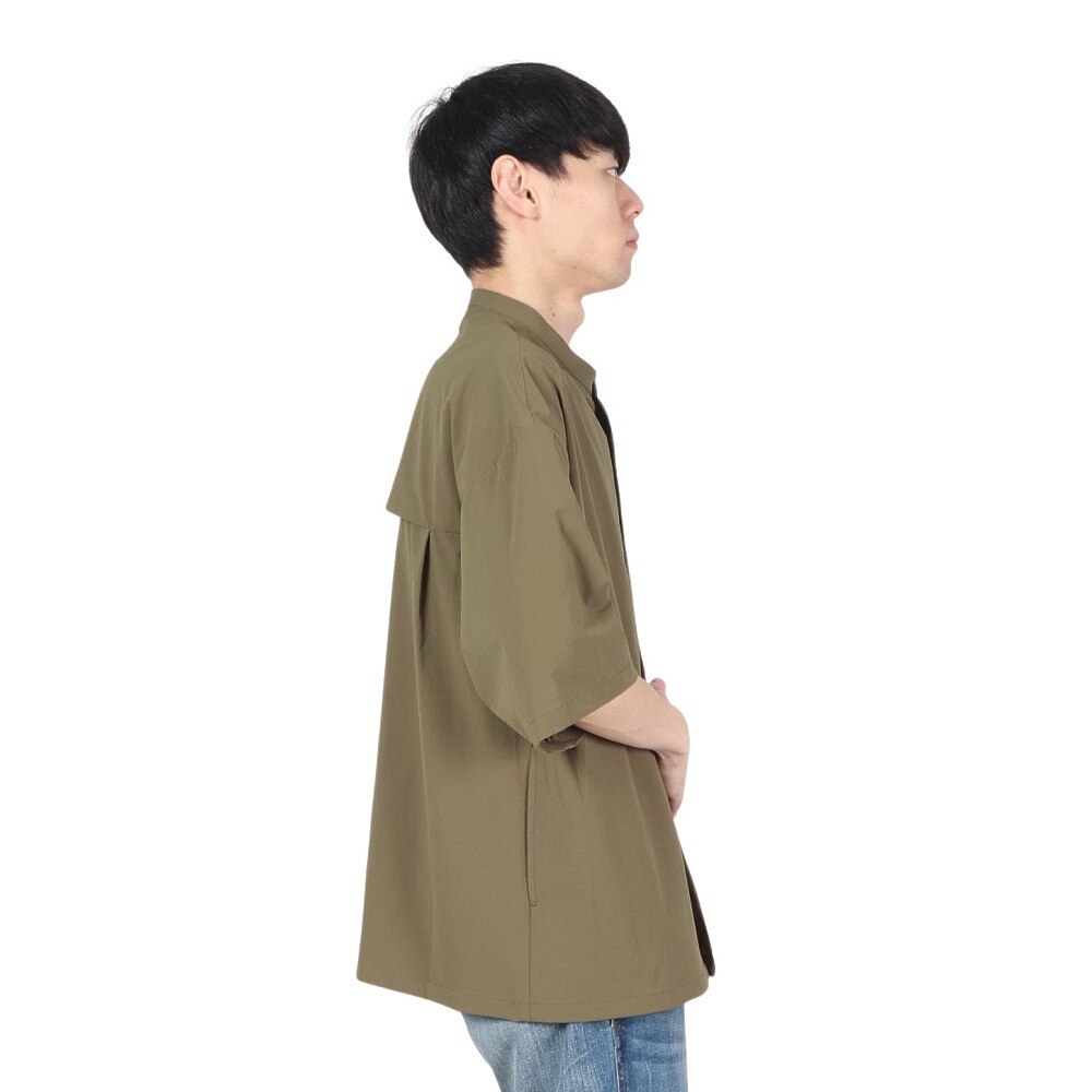 ラッセル（RUSSELL）（メンズ）CORDURA ノーカラーシャツ RBM22S0006 KHK