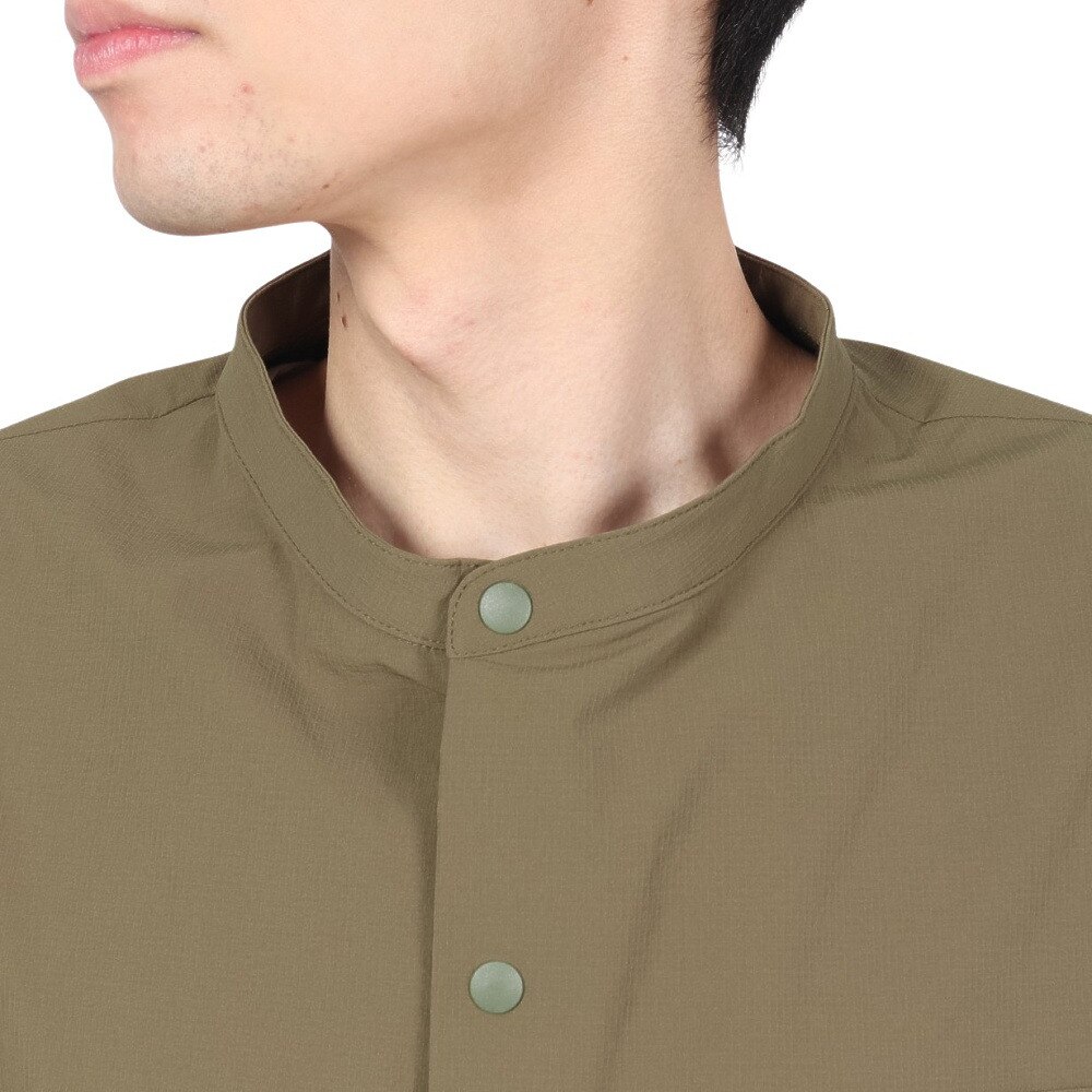 ラッセル（RUSSELL）（メンズ）CORDURA ノーカラーシャツ RBM22S0006 KHK
