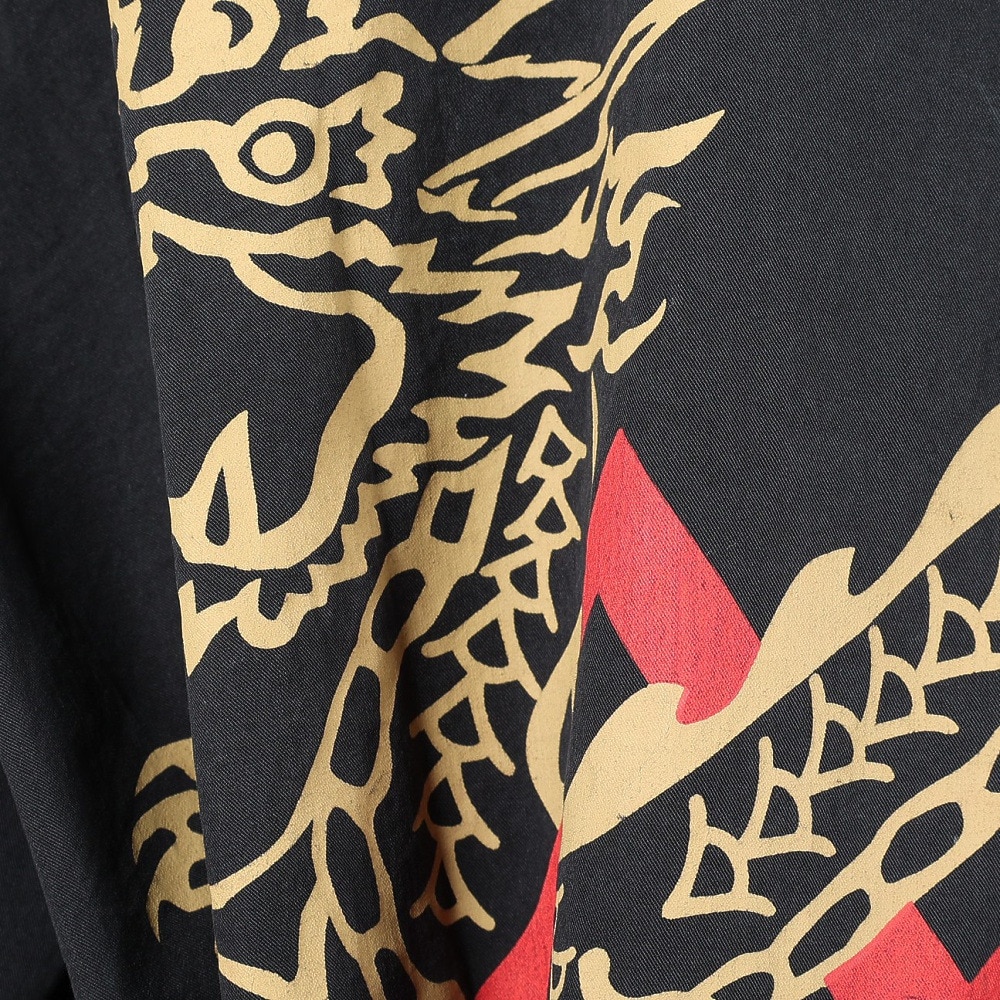 マナスタッシュ（MANASTASH）（メンズ）ドラゴンはんてんシャツ 792-4123003 BLACK