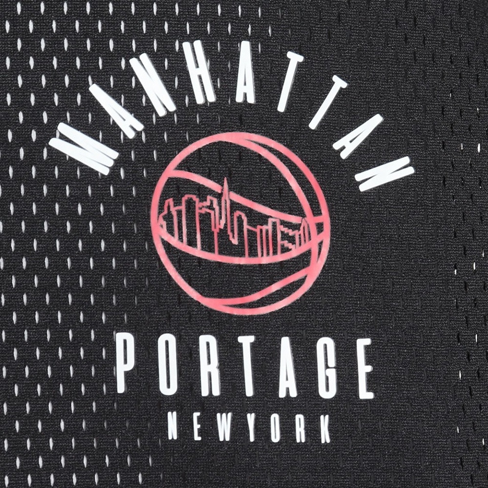 マンハッタンポーテージ（ManhattanPortage）（メンズ）メッシュ半袖シャツ SPALDING 24SS-MP-M571 BLK