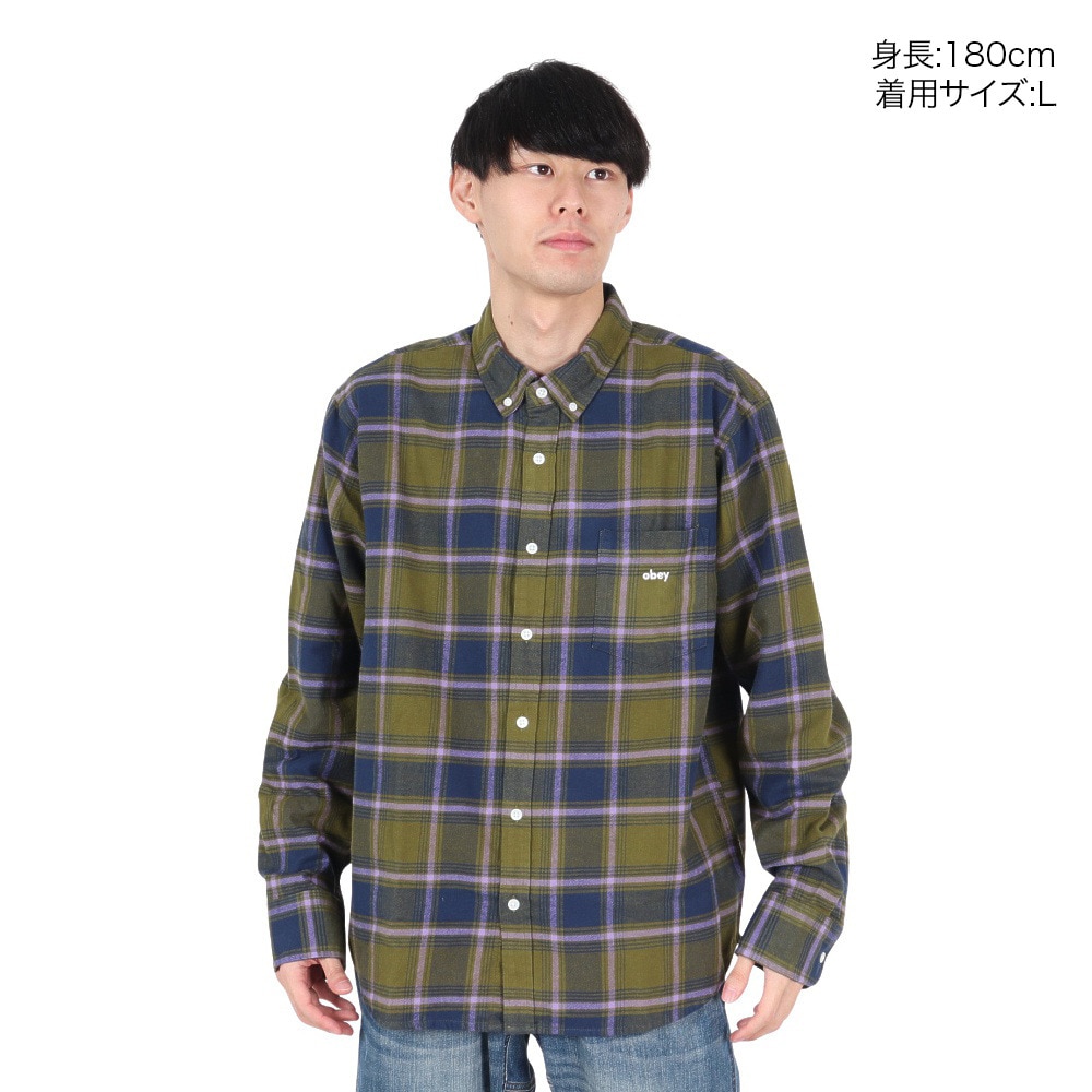 オベイ（OBEY）（メンズ）MORGAN WOVEN シャツ 181200407MGN