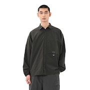 (メンズ)長袖シャツ AMT55076BLK