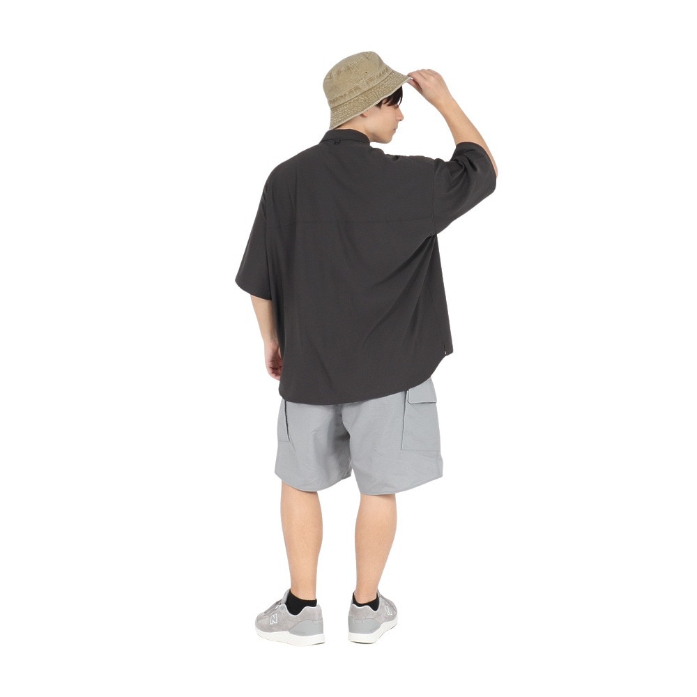 ニューバランス（new balance）（メンズ）オーバーサイズ 半袖シャツ AMT55084BLK