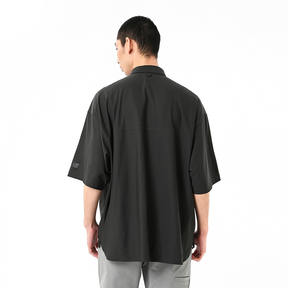 ニューバランス（new balance）（メンズ）オーバーサイズ 半袖シャツ AMT55084BLK