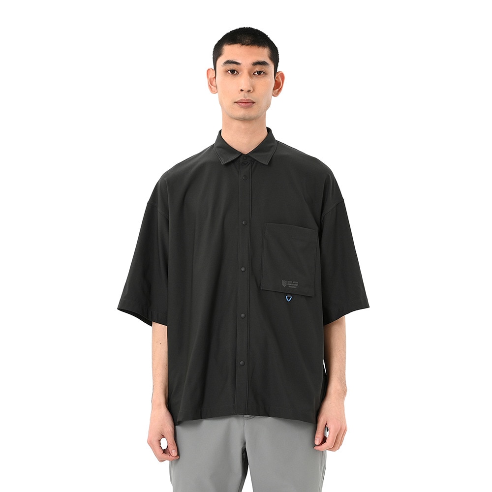 ニューバランス（new balance）（メンズ）オーバーサイズ 半袖シャツ AMT55084BLK
