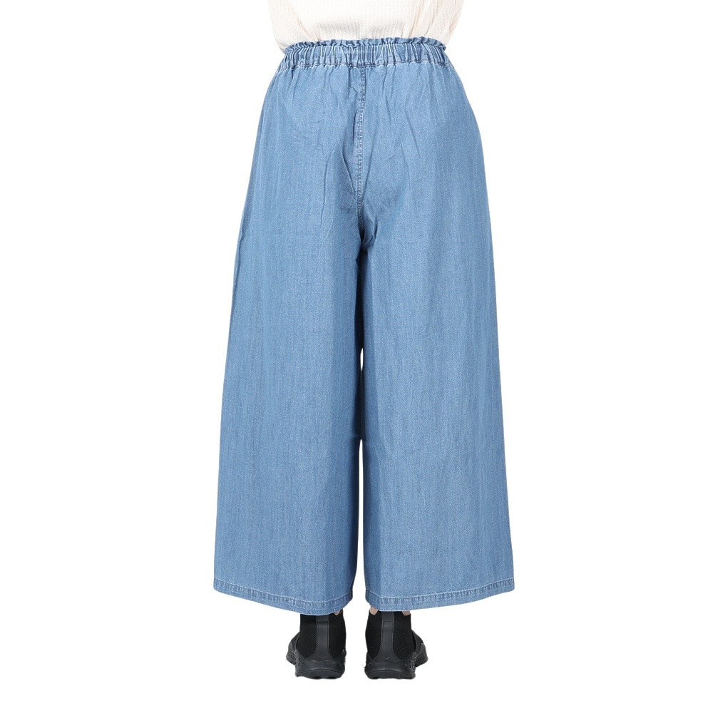 WOODS(契)（レディース）メランジデニムワイドパンツ n-6043 LBLU