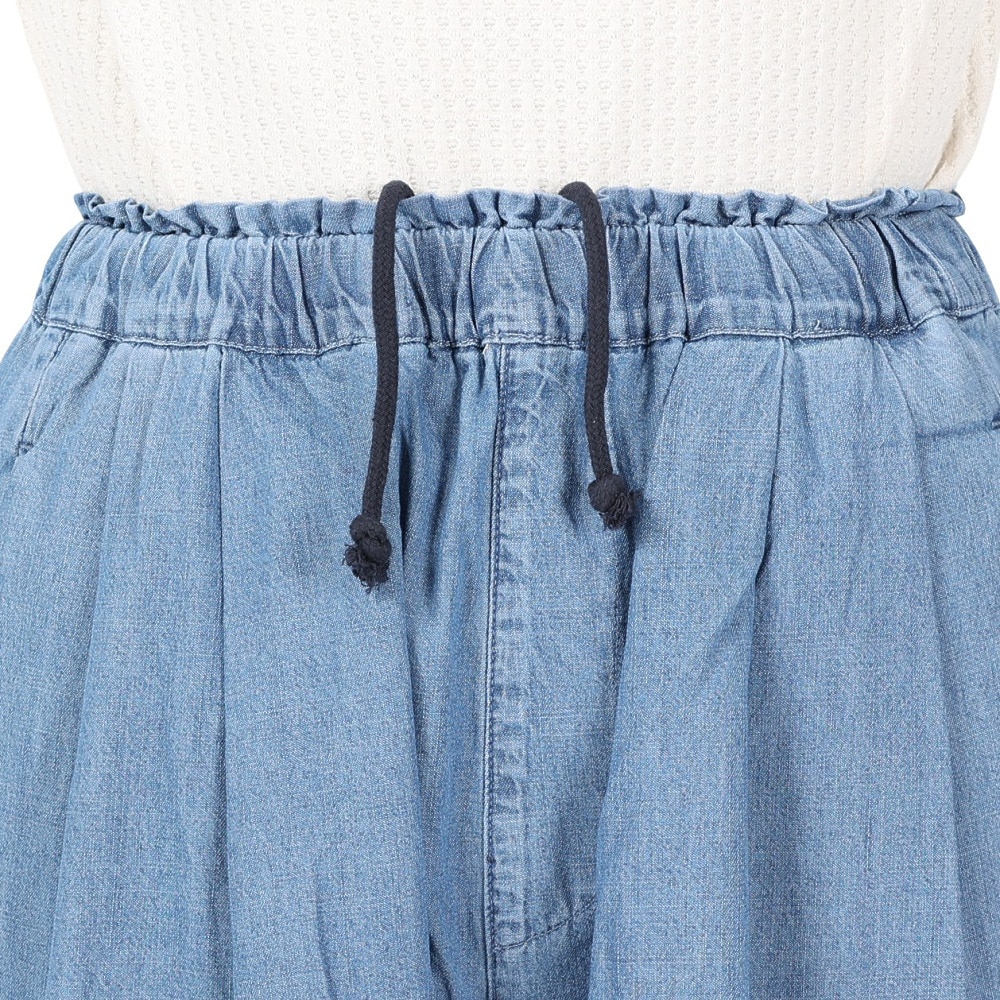 WOODS(契)（レディース）メランジデニムワイドパンツ n-6043 LBLU