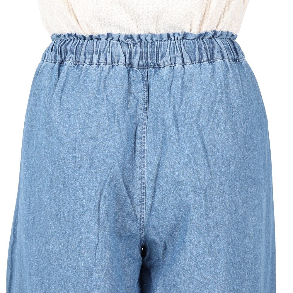 WOODS(契)（レディース）メランジデニムワイドパンツ n-6043 LBLU