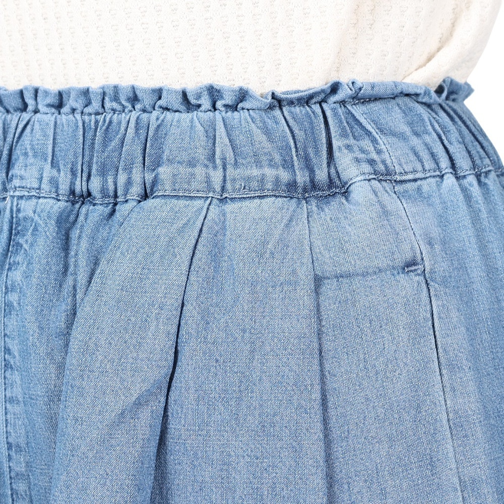 WOODS(契)（レディース）メランジデニムワイドパンツ n-6043 LBLU