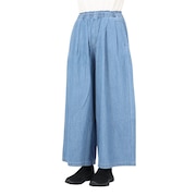 (レディース)メランジデニムワイドパンツ n-6043 LBLU