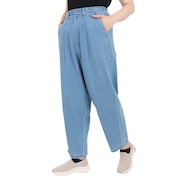 (レディース)パンツ レディース デニムツイルバルーンパンツ 057080-BLU