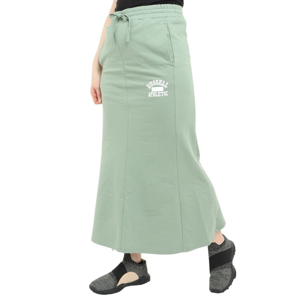 ラッセル（RUSSELL）（レディース）スウェット マーメイドロングスカート RBL23S1006 GRN