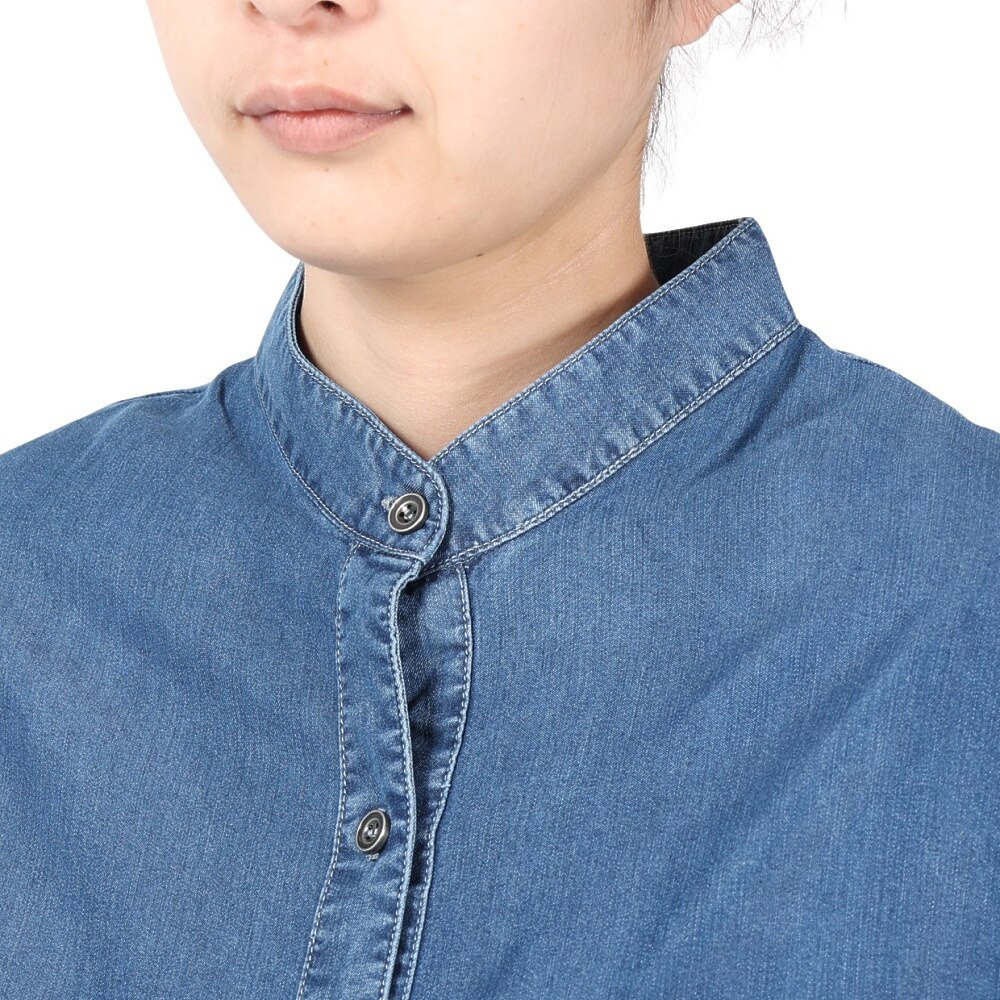 WHEART（WHEART）（レディース）デニムシャツワンピース W-6034 IBLU
