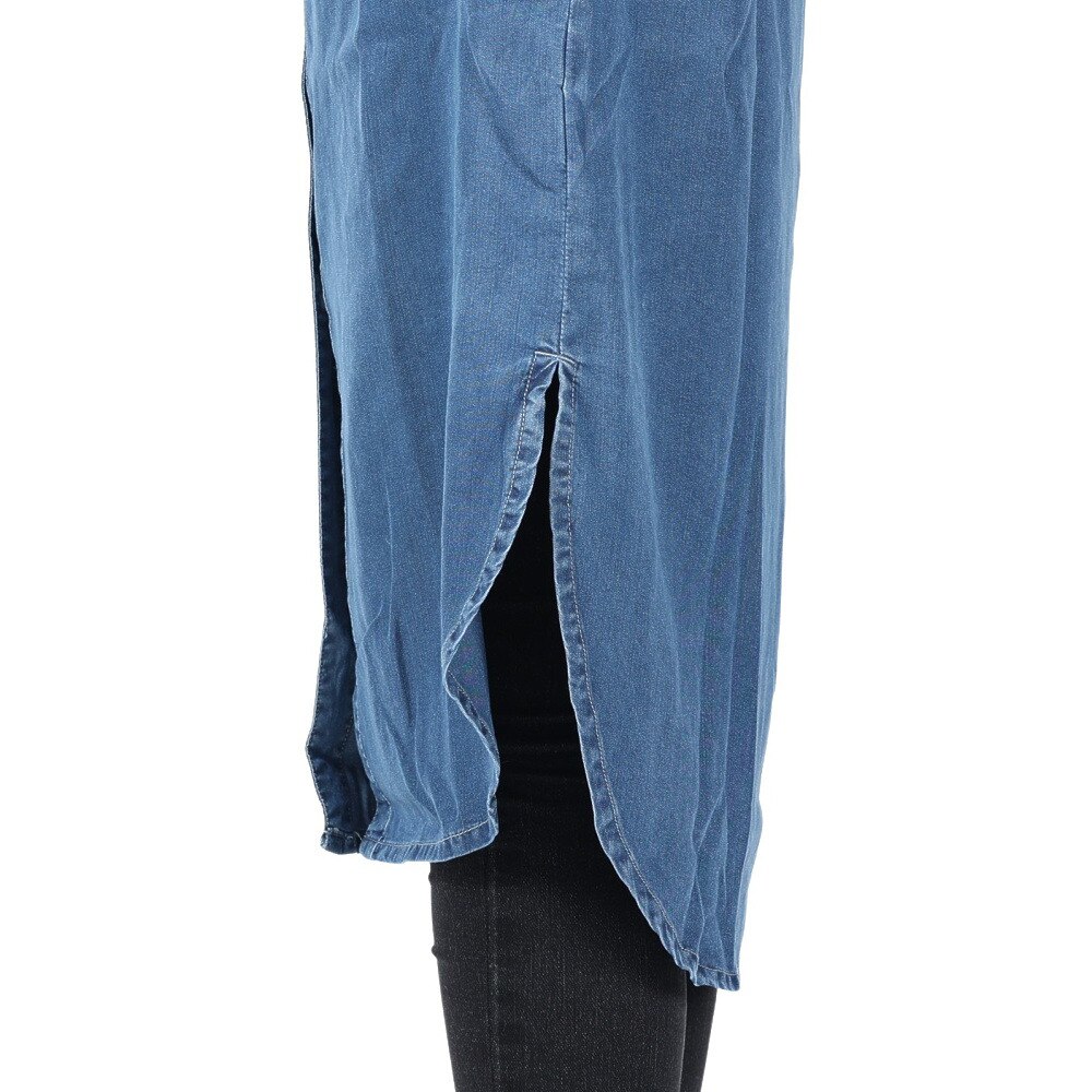 WHEART（WHEART）（レディース）デニムシャツワンピース W-6034 IBLU