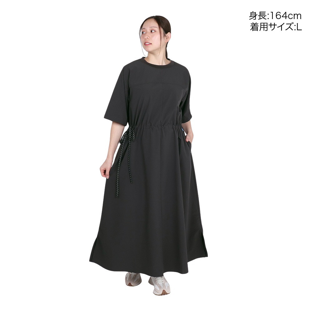 ニューバランス（new balance）（レディース）ハーフスリーブソフトシェル ワンピース AWD55088BLK