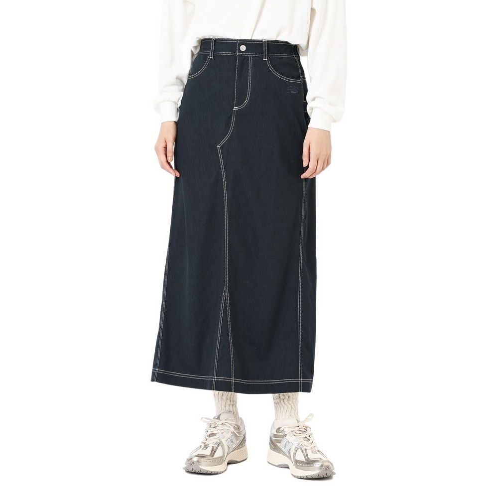 ニューバランス（new balance）（レディース）ODジャージデニムスカート AWK55650NNY