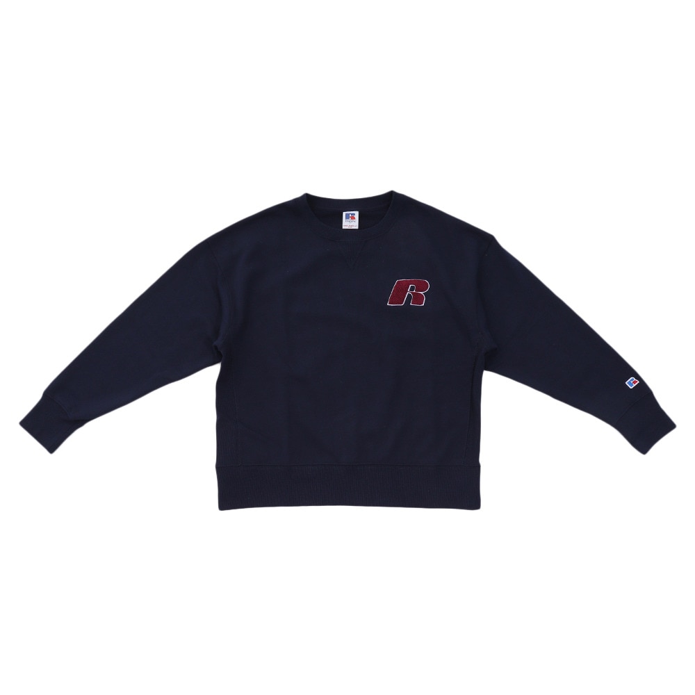 スウェット トレーナー レディース 長袖 NB crew back print RBL19F1002 NVY オンライン価格