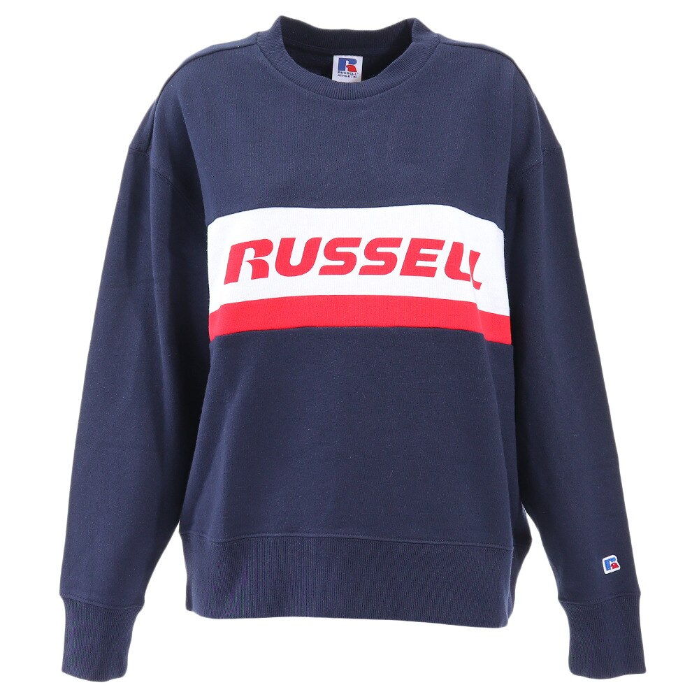  NU BLEND クルー カラーブロック トレーナー RBL19F1003 NVY オンライン価格