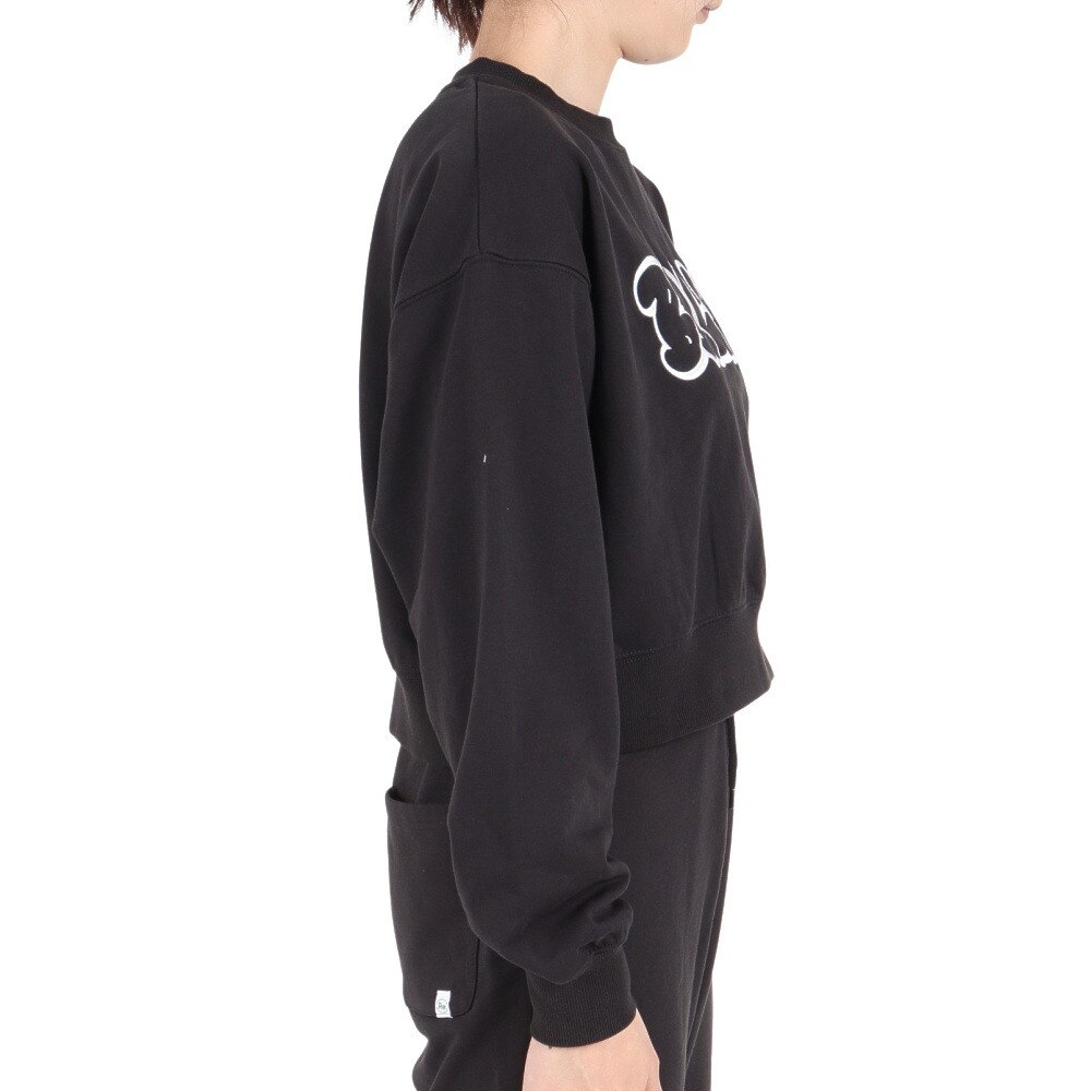 ヤックパック（YAK PAK）（レディース）トレーナー BKLYN 刺繍プルオーバー L3710000-01 BLK