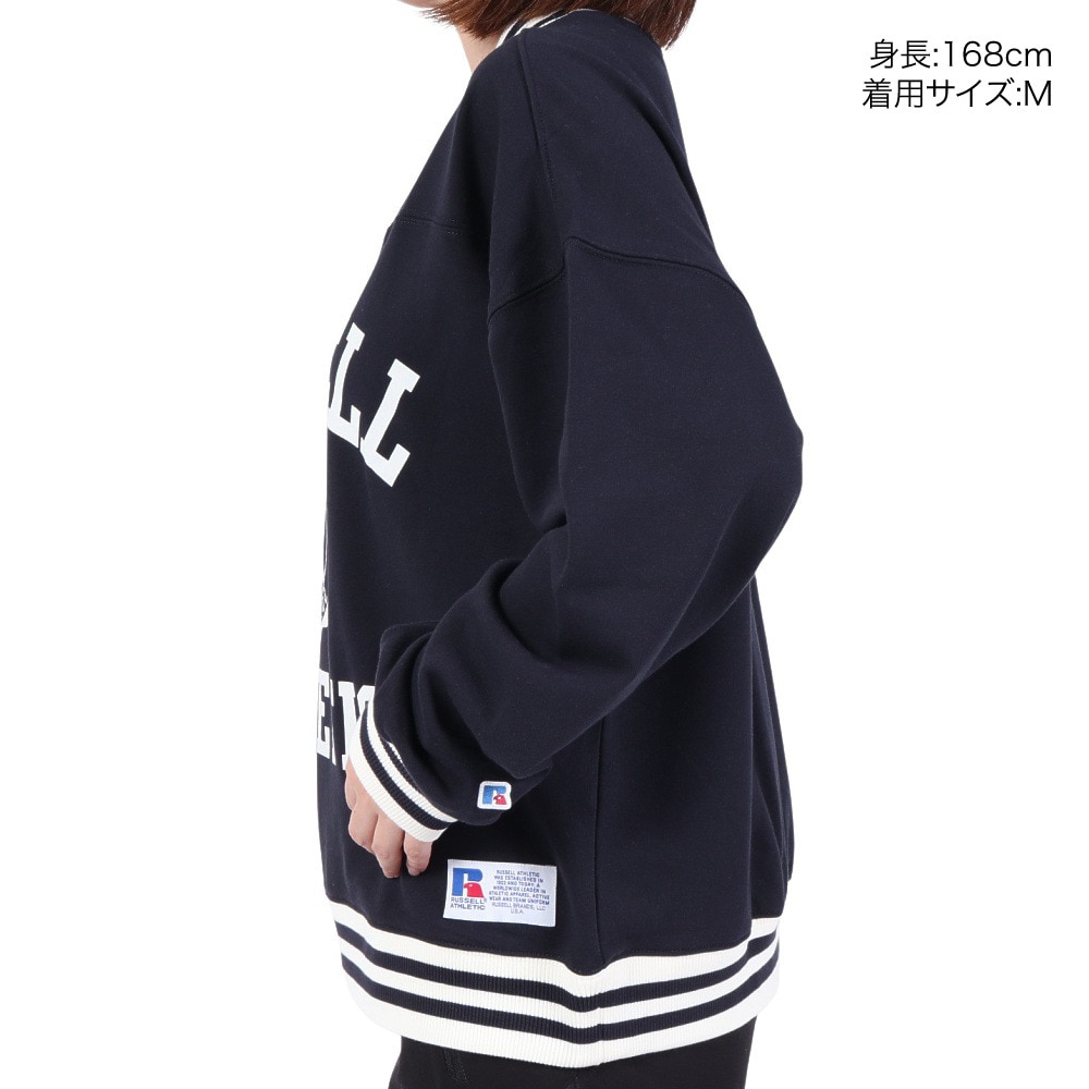 ラッセル（RUSSELL）（レディース）Vネックライン リブスウェット Wide RBL23F1001 NVY
