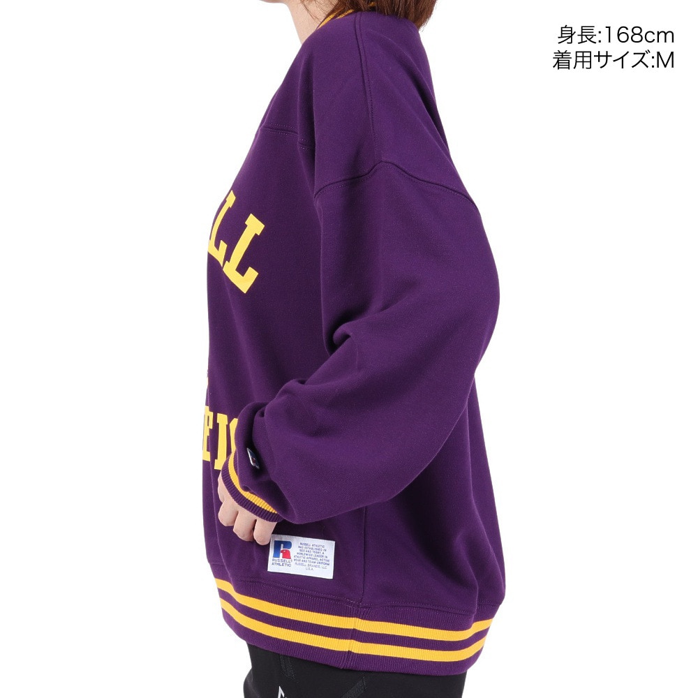 ラッセル（RUSSELL）（レディース）Vネックライン リブスウェット Wide RBL23F1001 PUL
