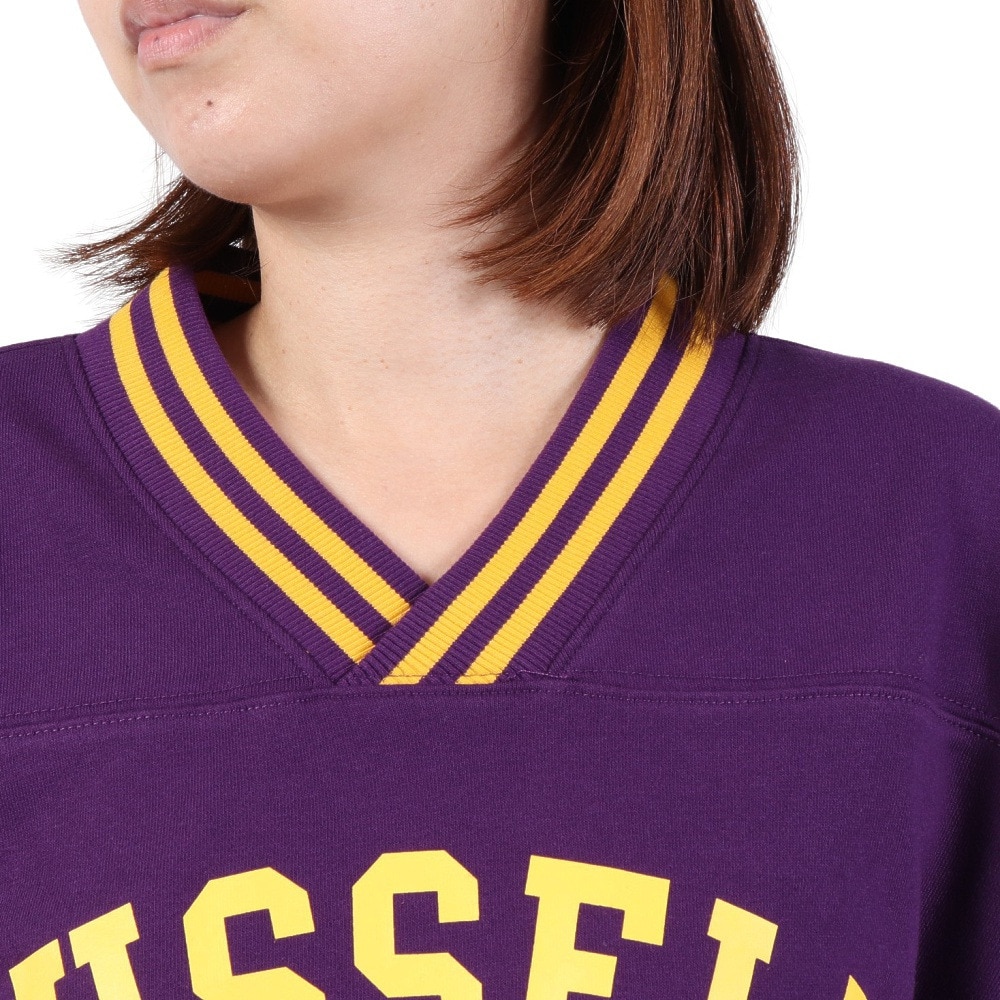 ラッセル（RUSSELL）（レディース）Vネックライン リブスウェット Wide RBL23F1001 PUL