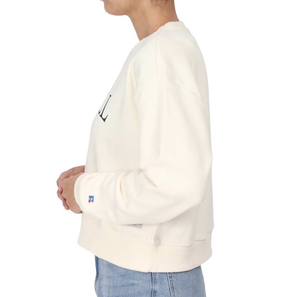 ラッセル（RUSSELL）（レディース）HighCO ショート丈 カレッジ スウェットシャツ RBL24F1001 IVR