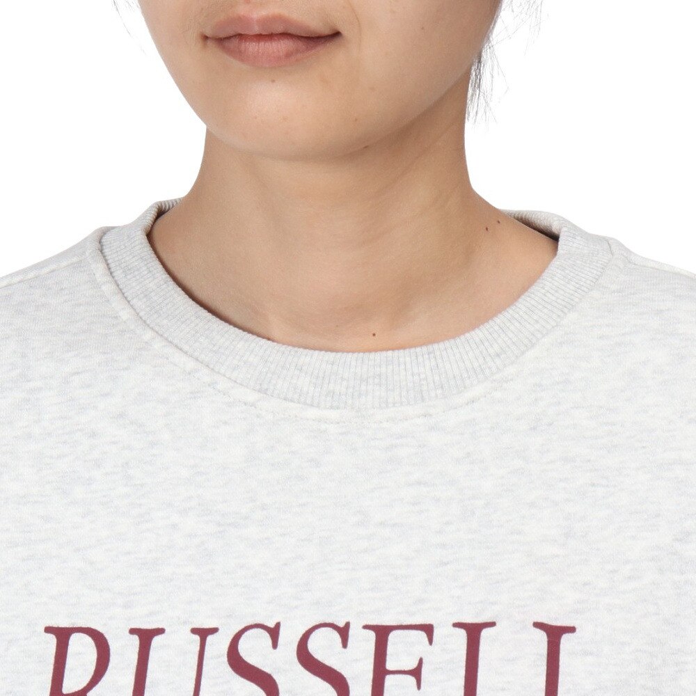 ラッセル（RUSSELL）（レディース）HighCO ショート丈 カレッジ スウェットシャツ RBL24F1001 MGRY