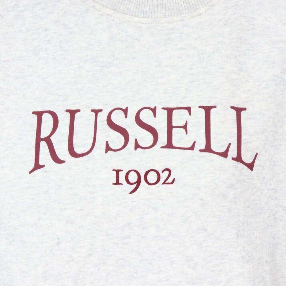 ラッセル（RUSSELL）（レディース）HighCO ショート丈 カレッジ スウェットシャツ RBL24F1001 MGRY