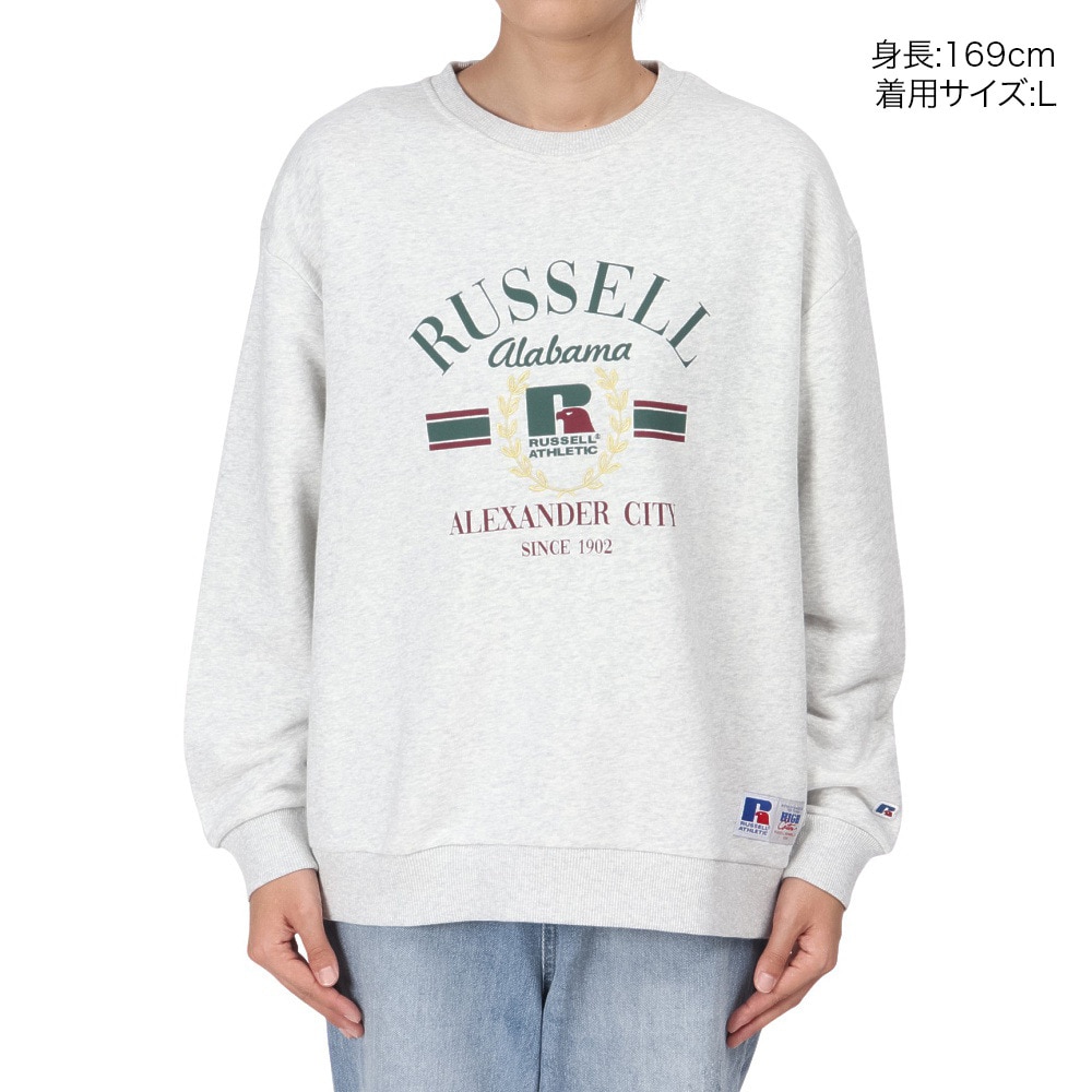 ラッセル（RUSSELL）（レディース）HighCotton レトロ風 スウェットシャツ RBL24F1002 MGRY