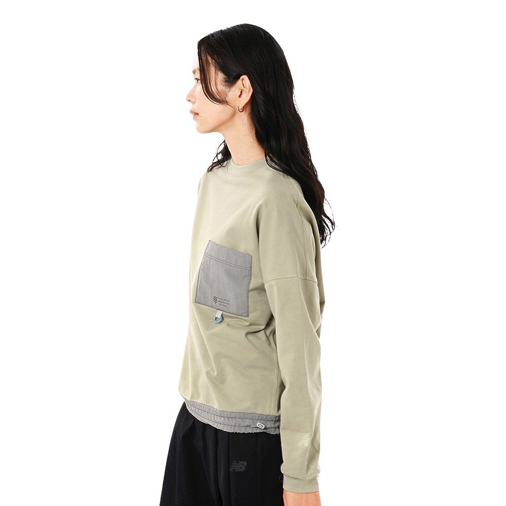ニューバランス（new balance）（レディース）OUTDOOR ライトスウェットプルオーバー AWT45741OVN