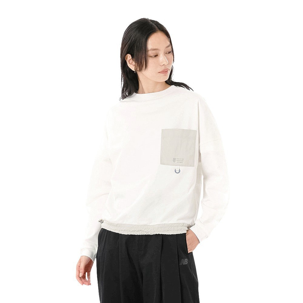 ニューバランス（new balance）（レディース）OUTDOOR ライトスウェットプルオーバー AWT45741SST