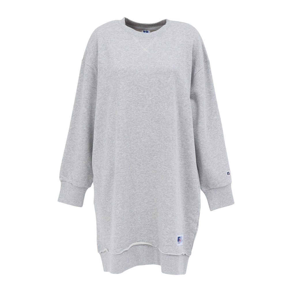 ラッセル（RUSSELL）（レディース）C100 チュニック クルーネック スウェットシャツ RBL25F0001 MGRY