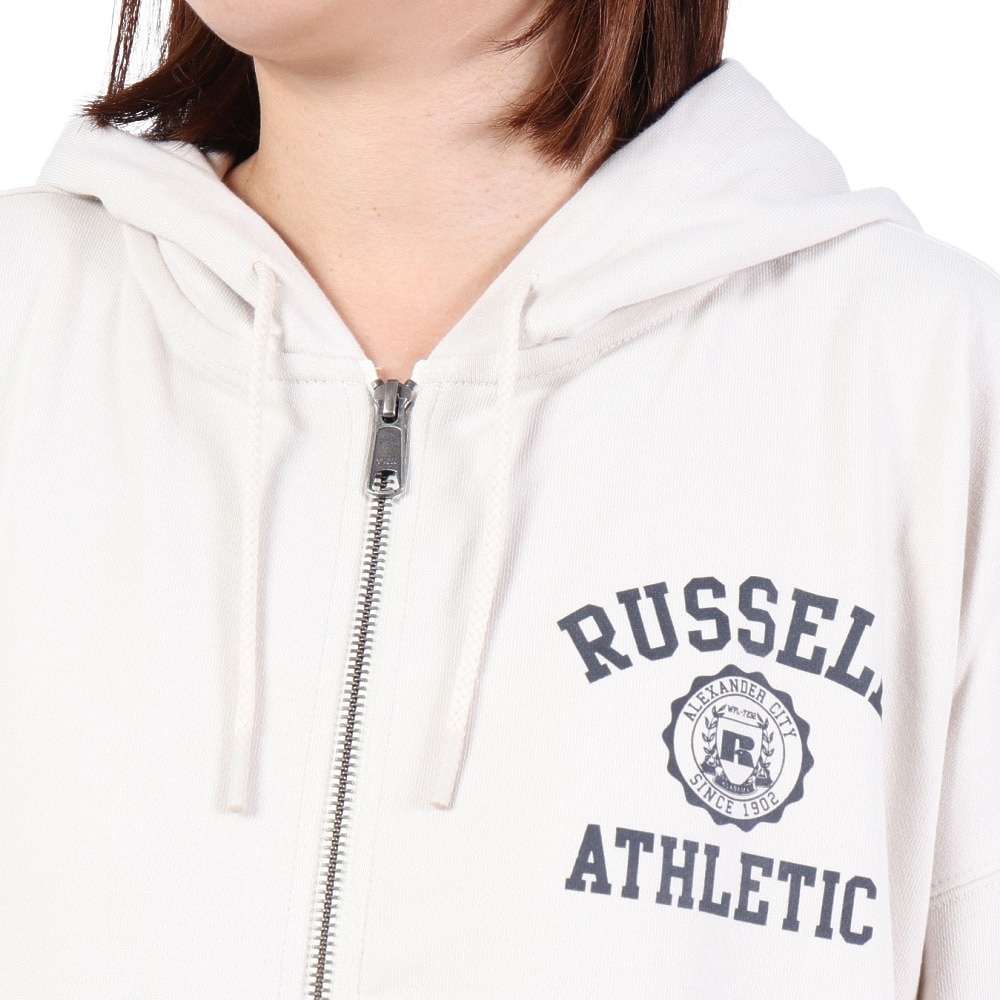 ラッセル（RUSSELL）（レディース）FullZip Line Rib フーディ RBL23F1002 LGRY