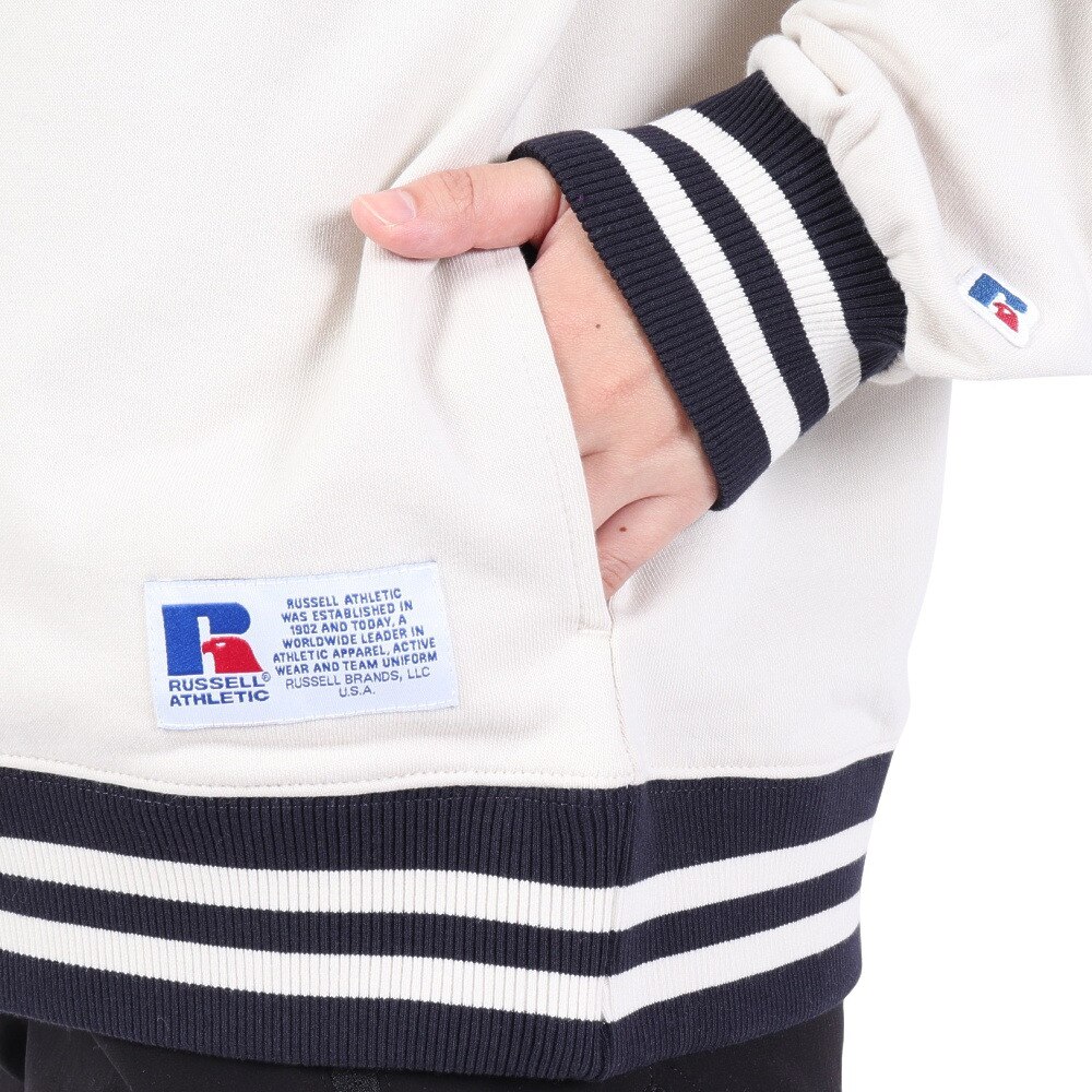 ラッセル（RUSSELL）（レディース）FullZip Line Rib フーディ RBL23F1002 LGRY