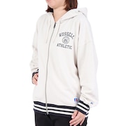 ラッセル（RUSSELL）（レディース）FullZip Line Rib フーディ RBL23F1002 LGRY