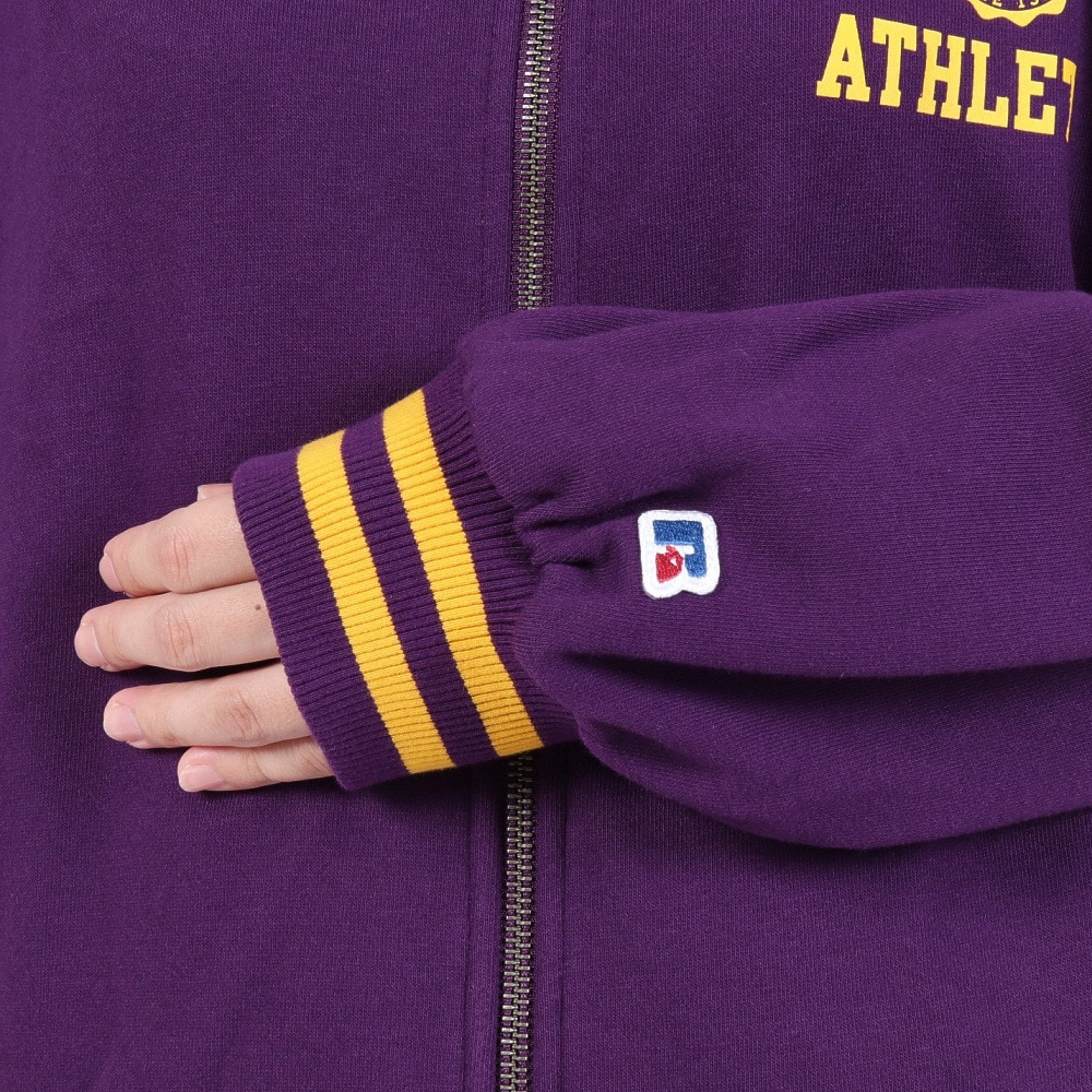 ラッセル（RUSSELL）（レディース）スウェット フルジップ ライン Rib フーディー RBL23F1002 PUL