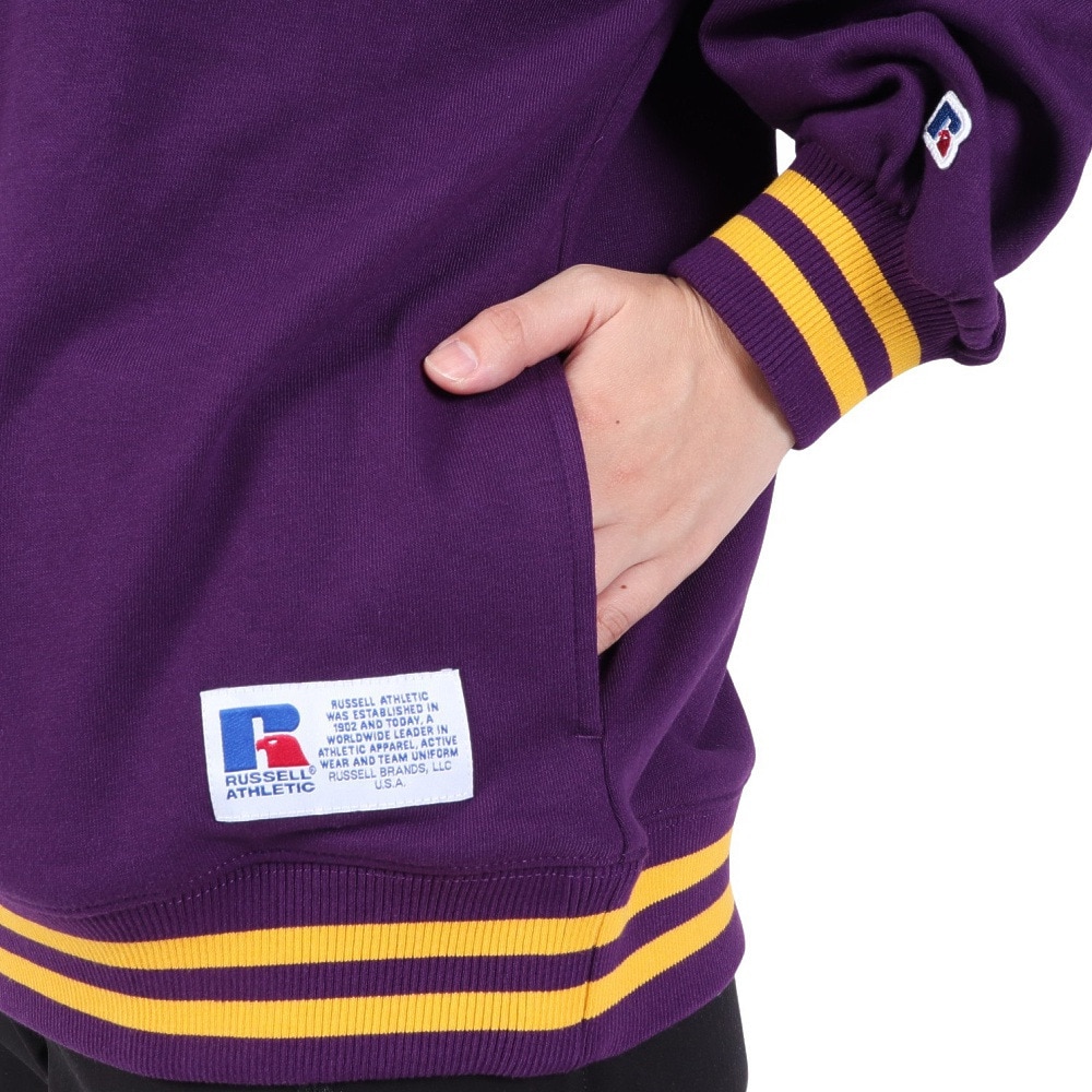 ラッセル（RUSSELL）（レディース）スウェット フルジップ ライン Rib フーディー RBL23F1002 PUL