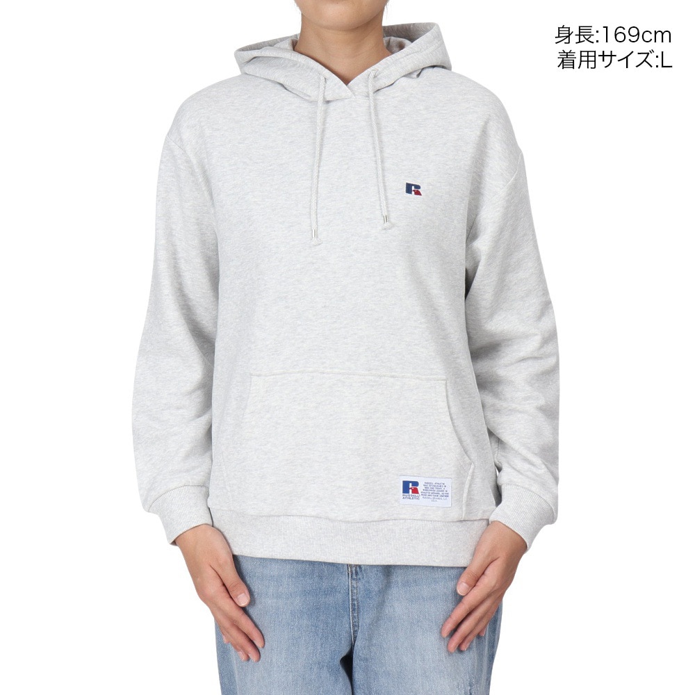 ラッセル（RUSSELL）（レディース）裏毛 ワンポイント フーディー RBL24F1003 MGRY