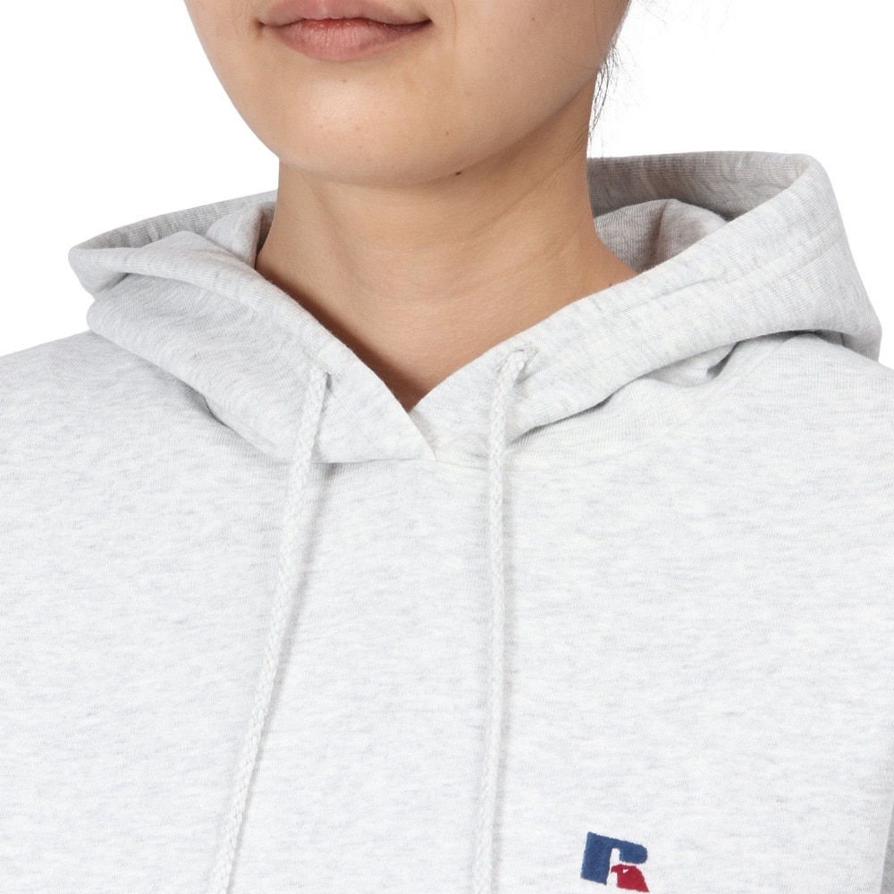 ラッセル（RUSSELL）（レディース）裏毛 ワンポイント フーディー RBL24F1003 MGRY