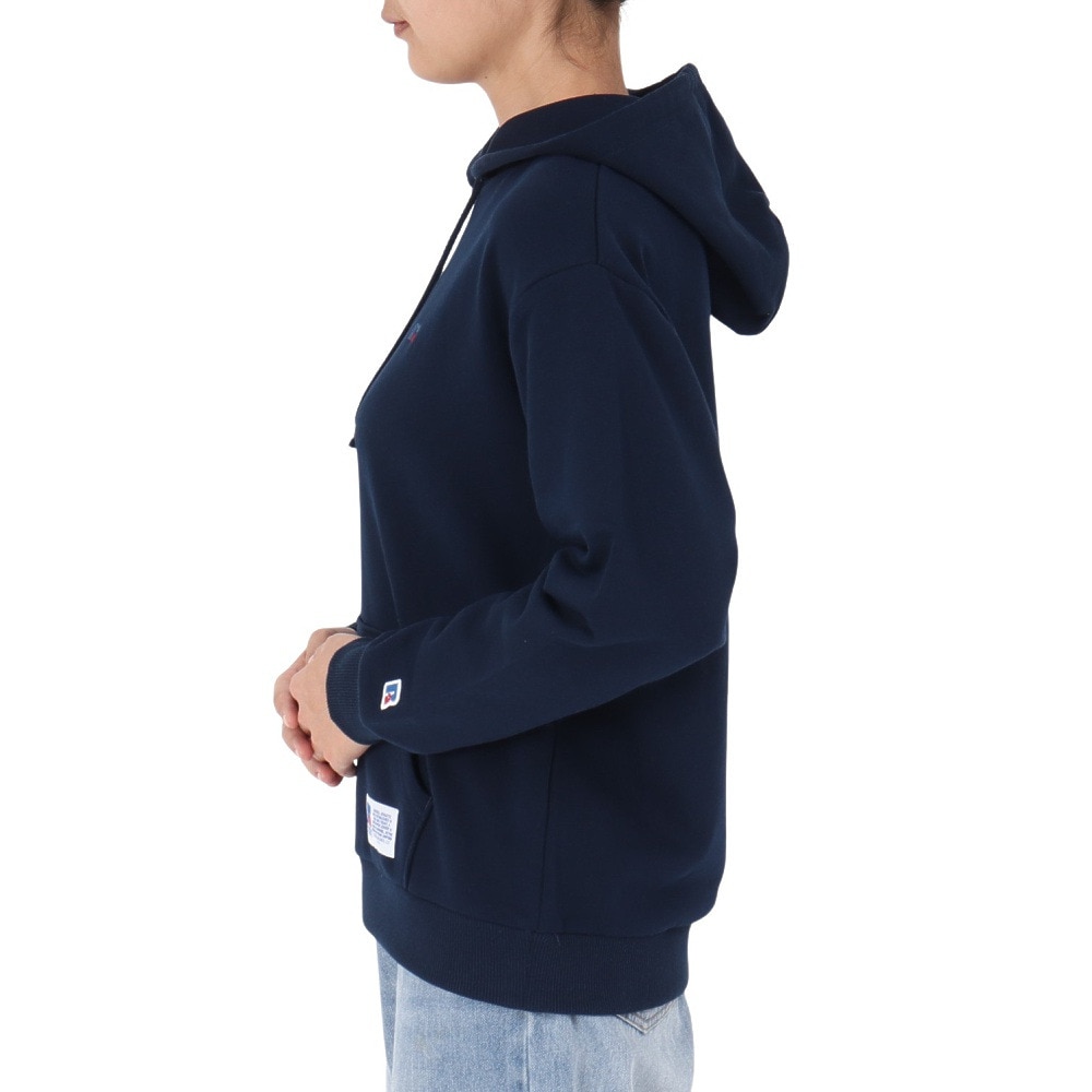 ラッセル（RUSSELL）（レディース）裏毛 ワンポイント フーディー RBL24F1003 NVY