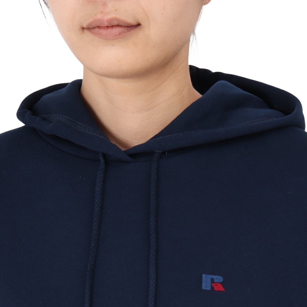 ラッセル（RUSSELL）（レディース）裏毛 ワンポイント フーディー RBL24F1003 NVY