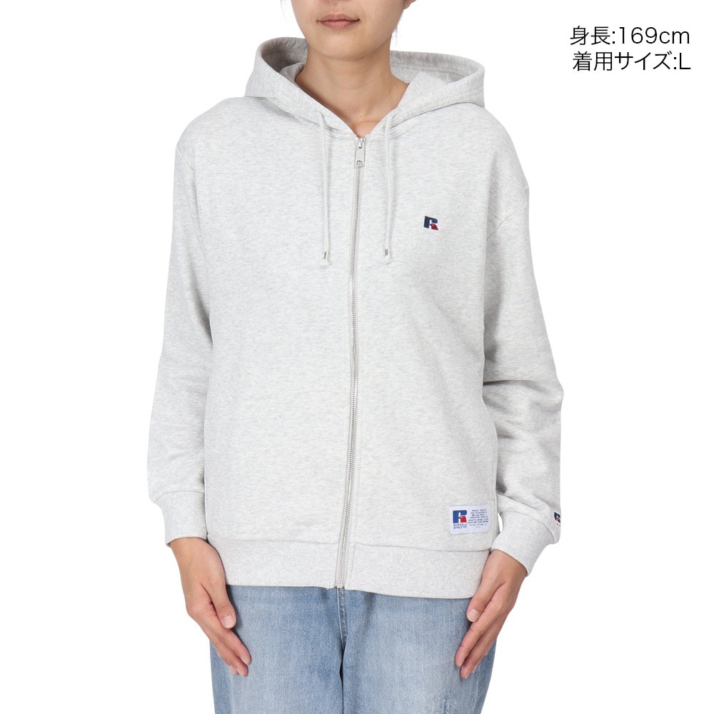 ラッセル（RUSSELL）（レディース）裏毛 ジップパ-カ- RBL24F1004 MGRY