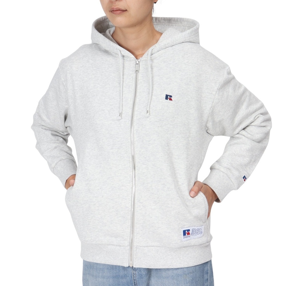 ラッセル（RUSSELL）（レディース）裏毛 ジップパ-カ- RBL24F1004 MGRY