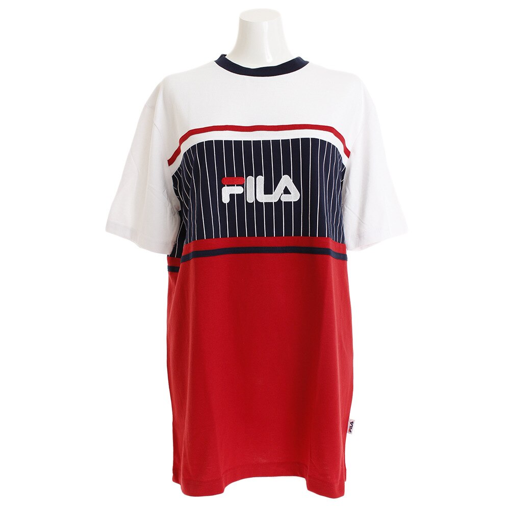  Tシャツ レディース 半袖 切替 BIG FL5443-01