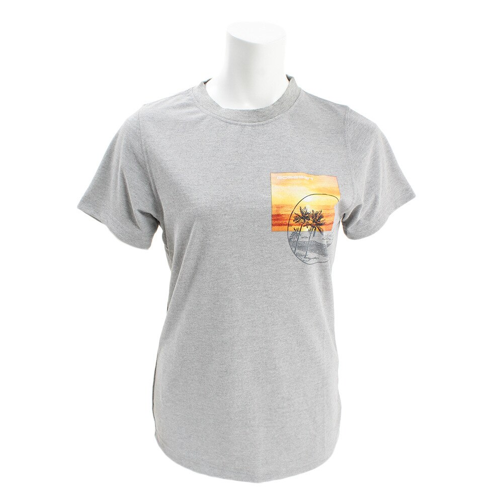  【多少の傷汚れありの為大奉仕】Tシャツ 半袖 サーフクルーネックグラフィック 048-29443-018