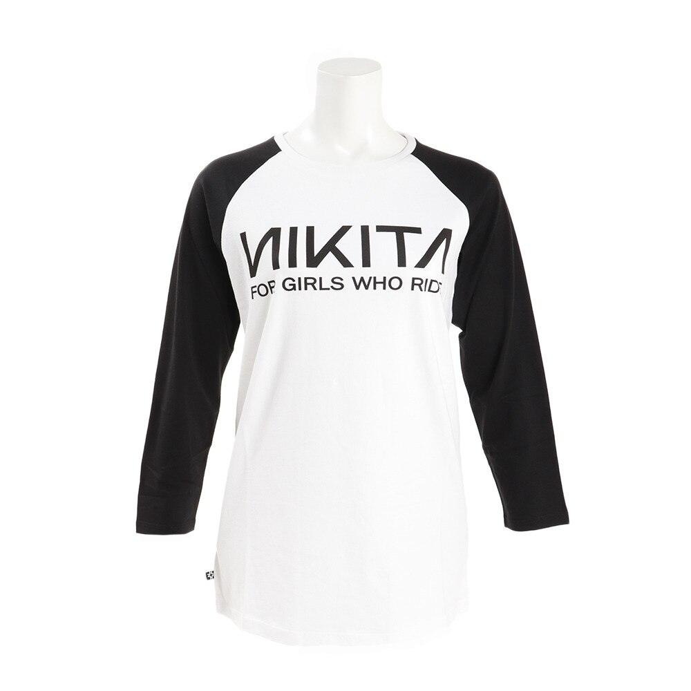 Tシャツ レディース 長袖 WILD WT/BK 0800019SS154 オンライン価格