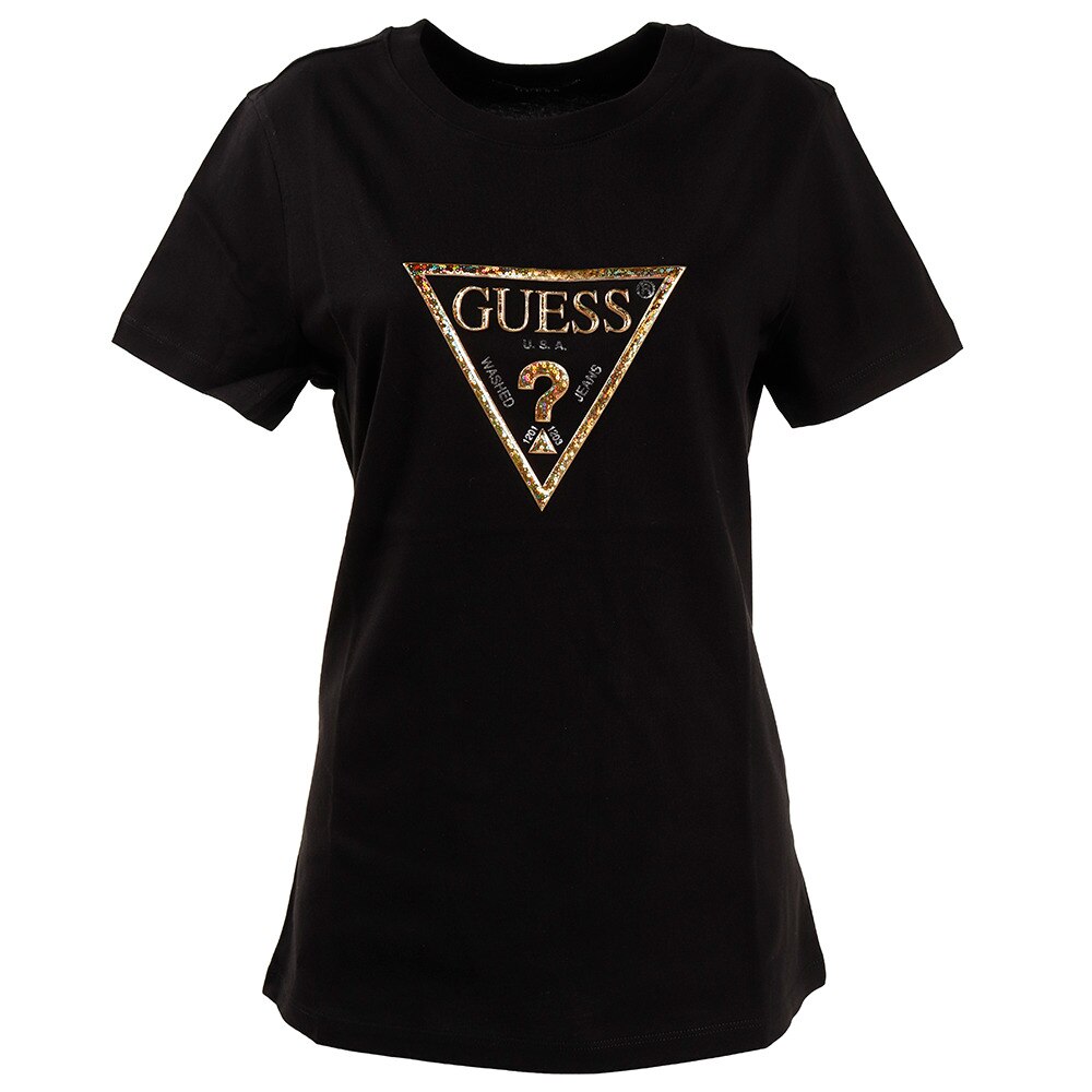  Tシャツ レディース 半袖 ゴールドロゴ YK2K8407KBLK