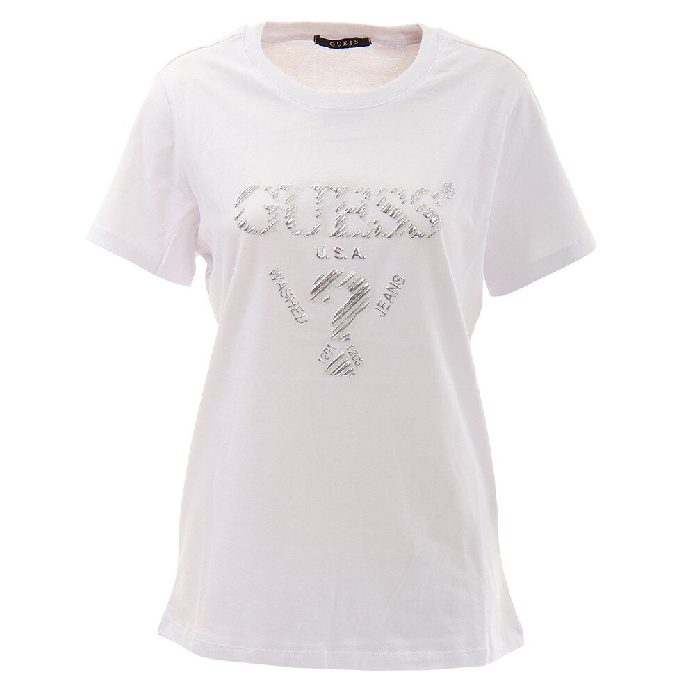  Tシャツ レディース 半袖 3Dロゴ YK2K9421KWHT